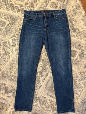 Kut from the Kloth Women's Dark Blue Straight Leg Jeans